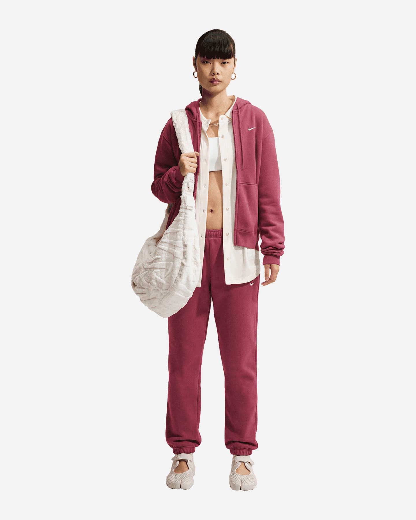Pantalone NIKE STUDIO SMALL LOGO W - Viola - 1 | Cisalfa Sport