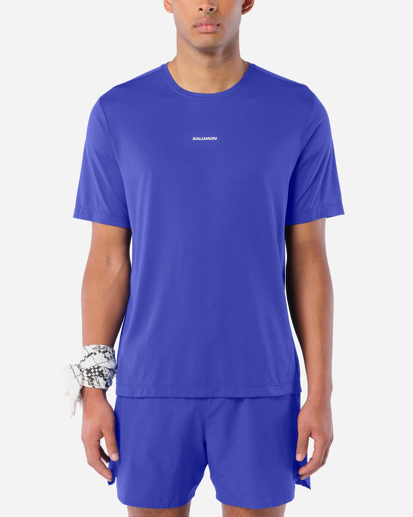 T-shirt running SALOMON SHAKEOUT CORE M - Blu - 1 | Cisalfa Sport