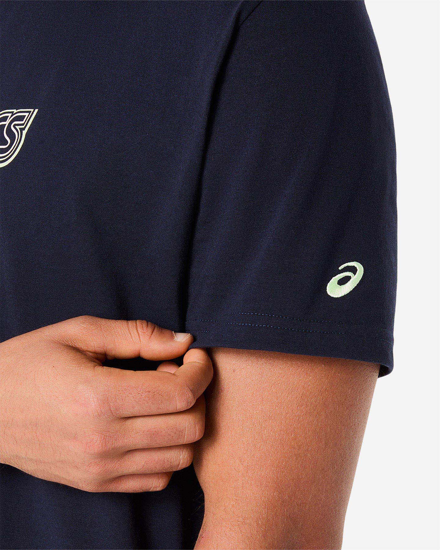 T-shirt ASICS ASICS LOGO GRAPHIC TEE M - Blu - 5 | Cisalfa Sport
