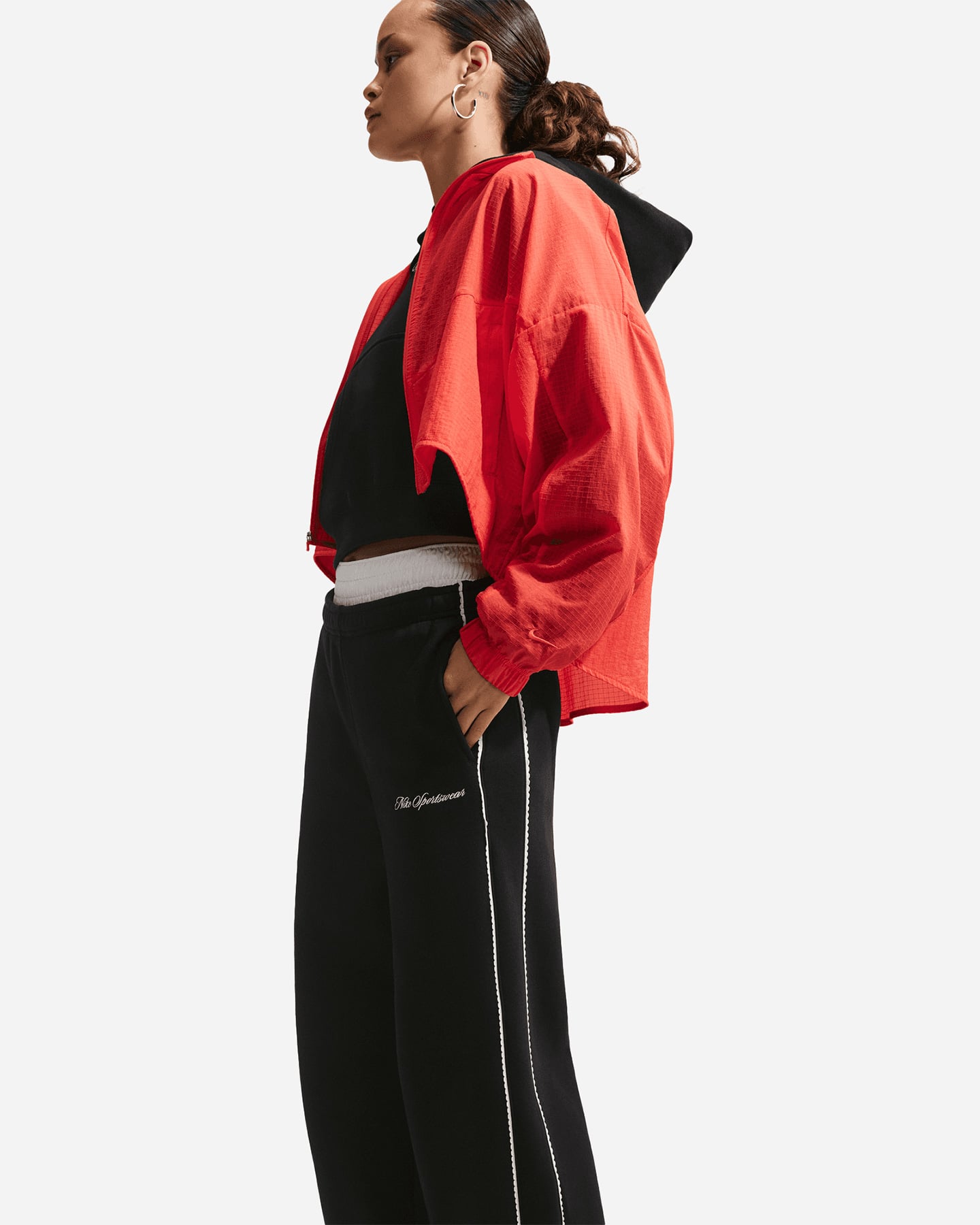 Pantalone NIKE WIDE LEG SCLOP W - Nero - 3 | Cisalfa Sport
