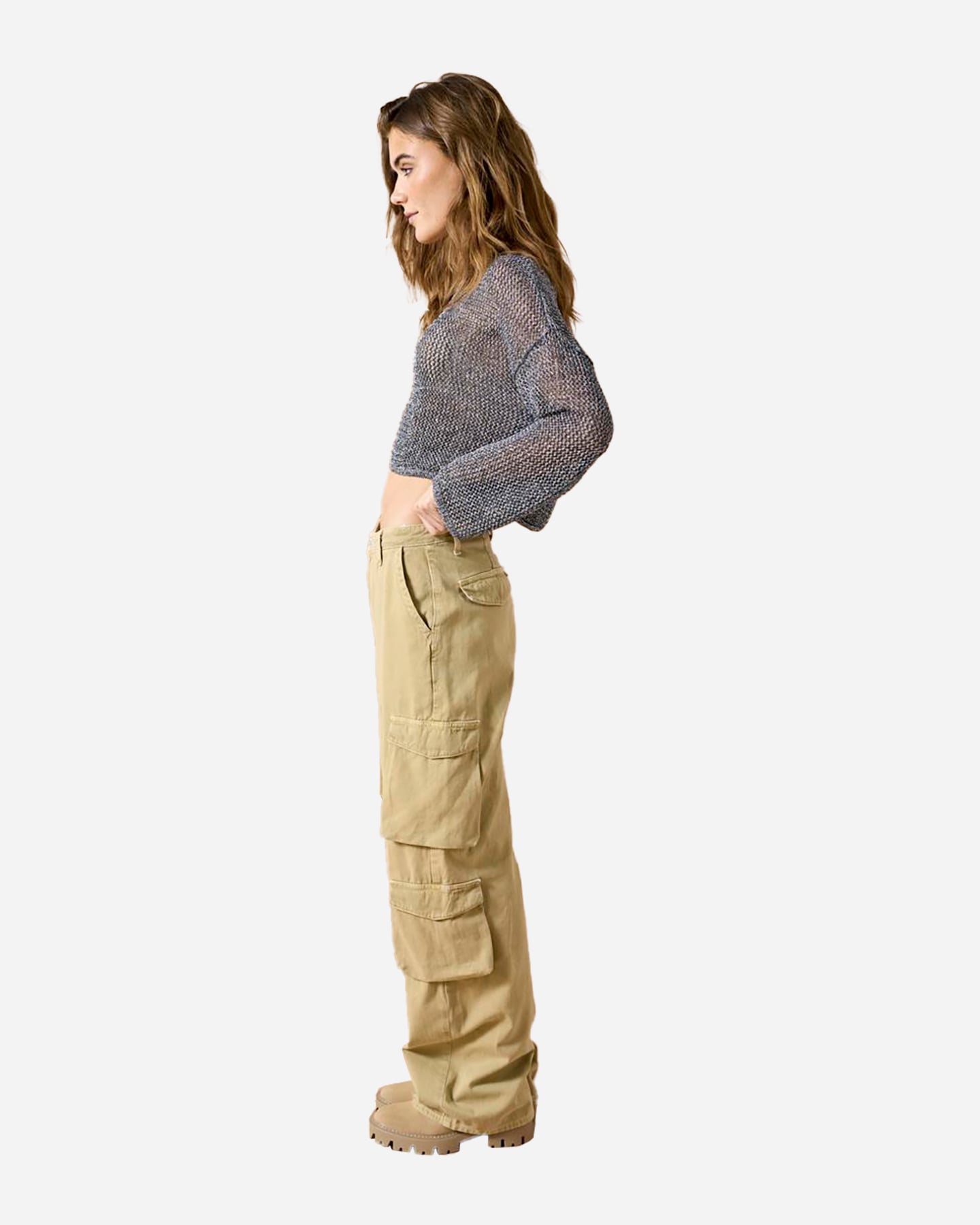 Pantalone ONLY MIRREN W - Beige - 2 | Cisalfa Sport