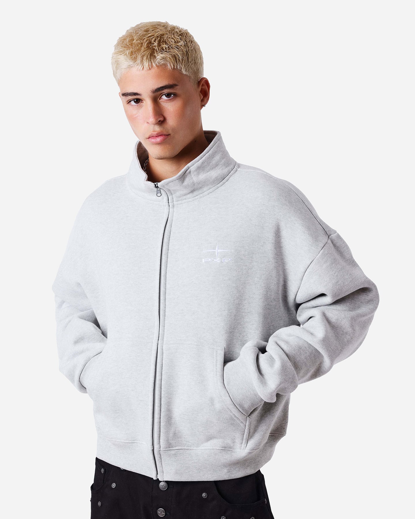 Felpa PROJECT X PARIS BASIC LINE SMALL LOGO M - Grigio - 2 | Cisalfa Sport
