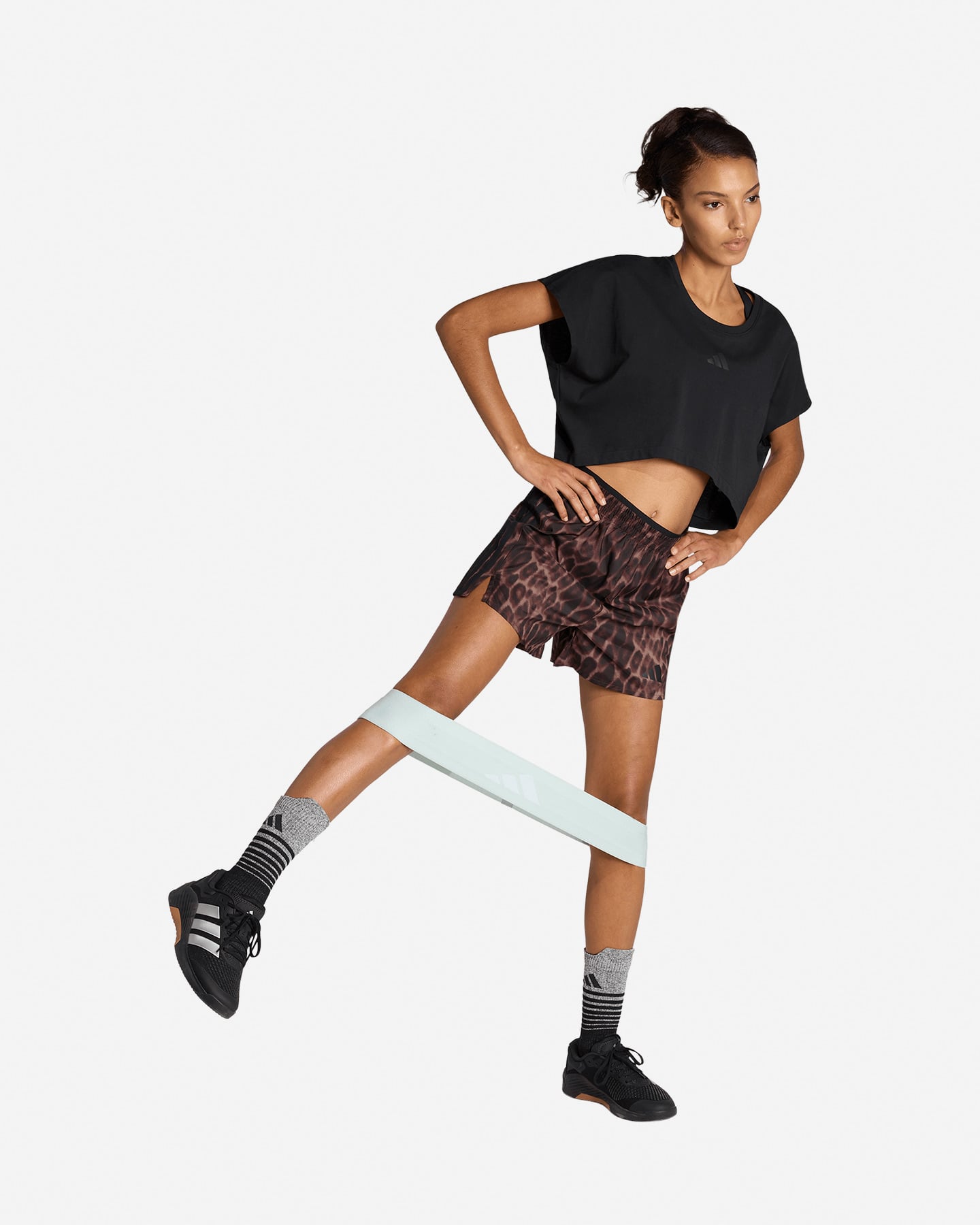 Short training ADIDAS WORKOUT ESSENTIALS W - Nero - 3 | Cisalfa Sport