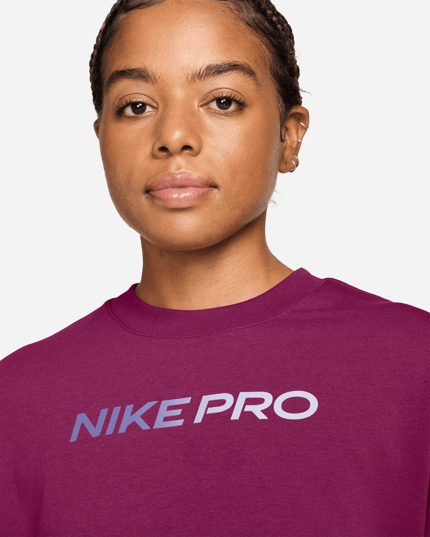 Felpa training NIKE PRO W - Viola - 2 | Cisalfa Sport