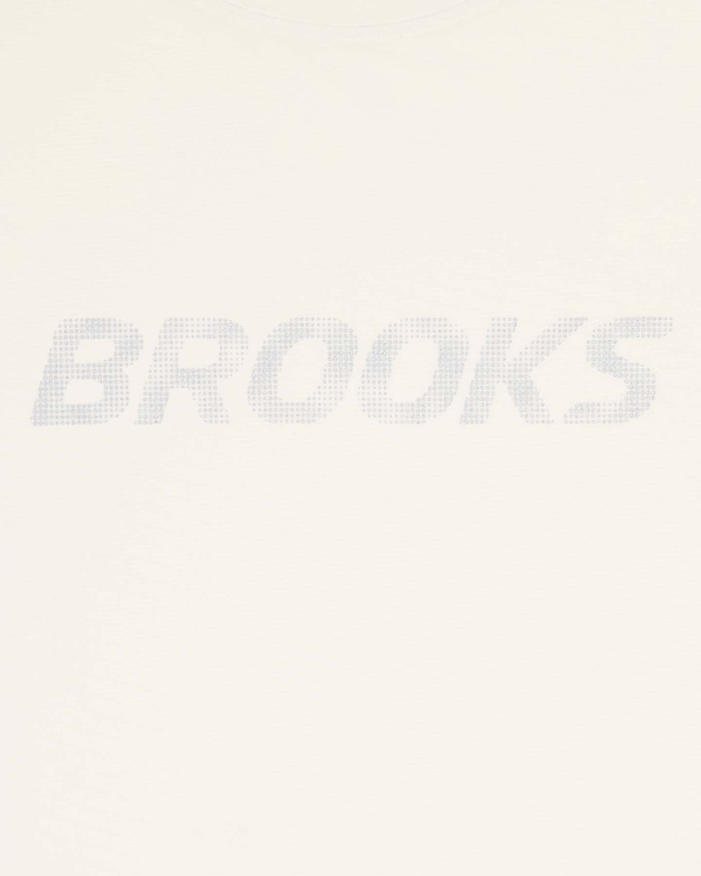 T-shirt running BROOKS DASH REFLECTIVE W - Bianco - 2 | Cisalfa Sport
