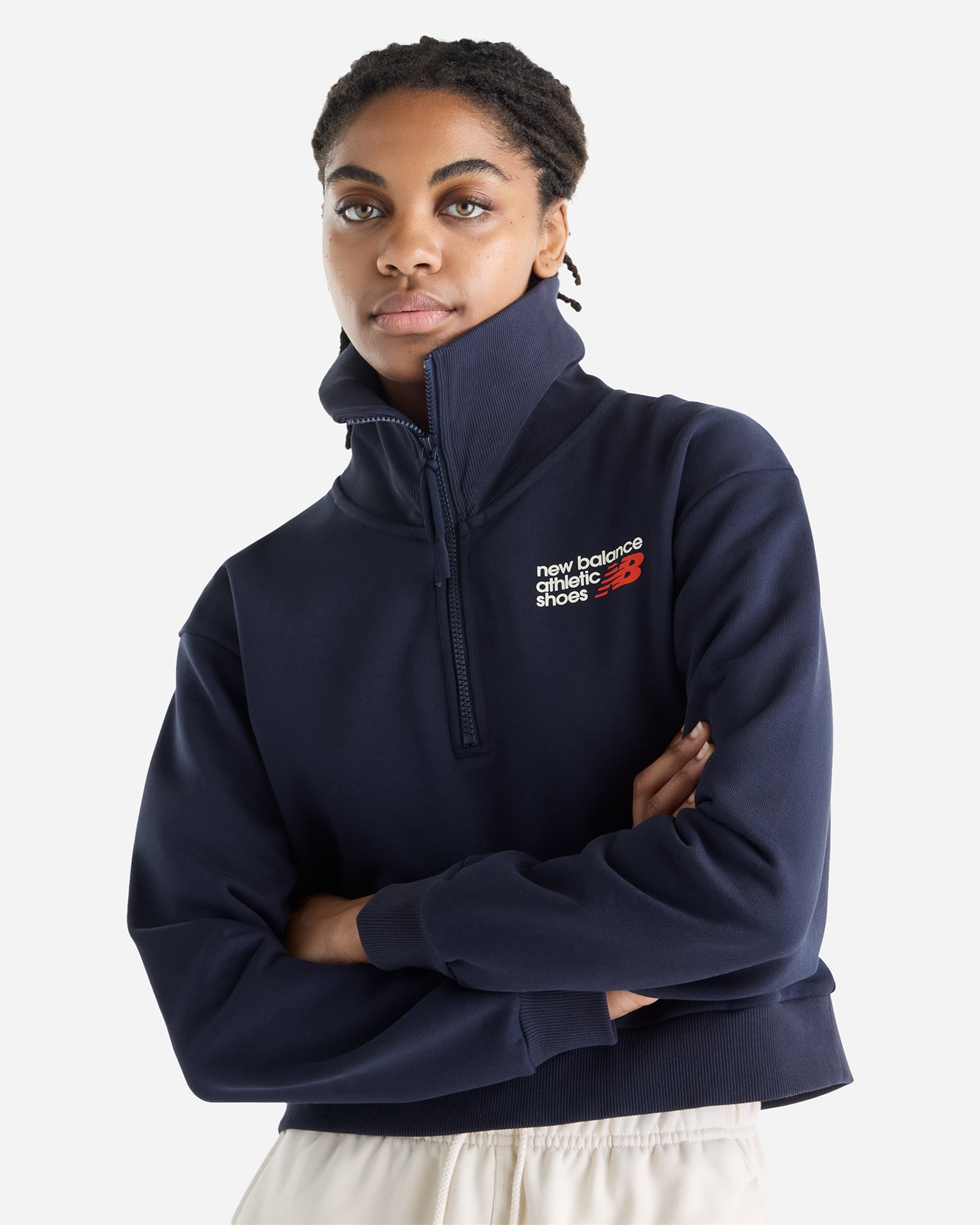 Polo NEW BALANCE ATHLETIC SMALL LOGO W - Blu - 3 | Cisalfa Sport