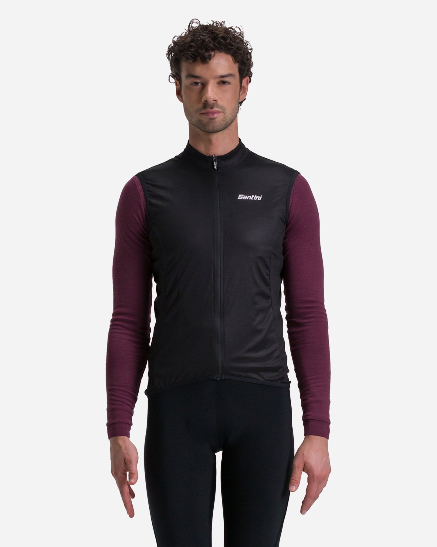 Giacca ciclismo SANTINI NEBULA M - Nero - 3 | Cisalfa Sport