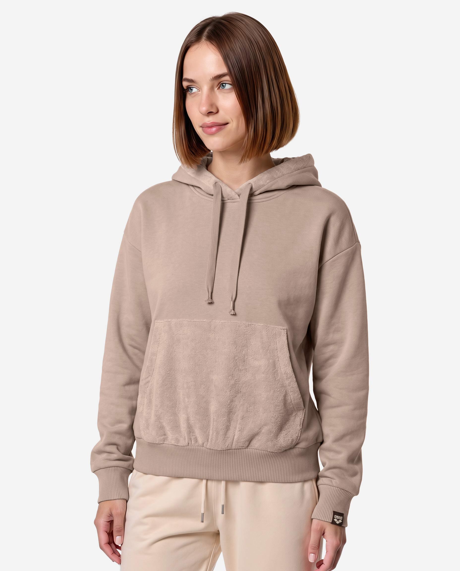 Felpa ARENA ATHLETIC ESSENTIAL W - Beige - 2 | Cisalfa Sport
