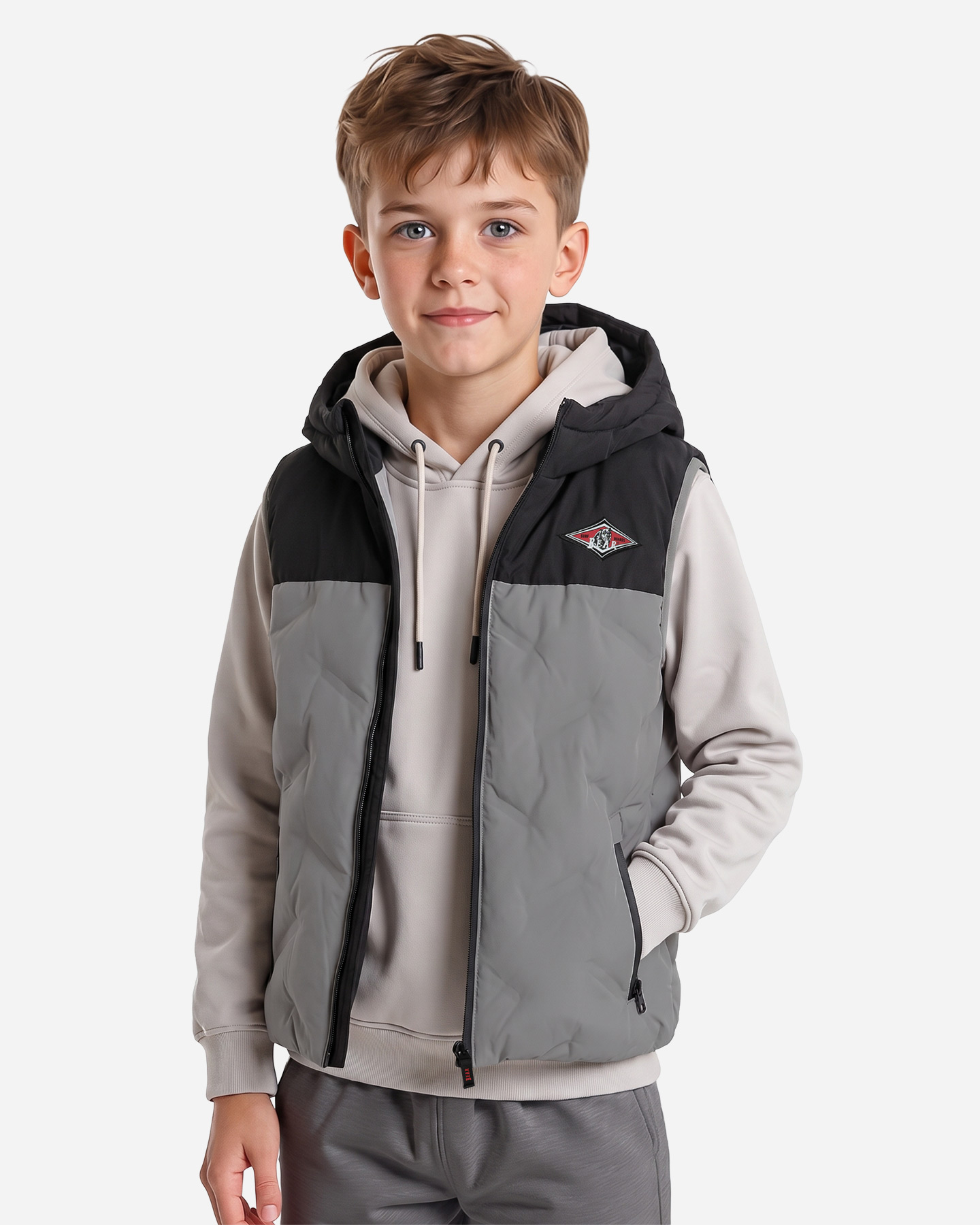 Gilet BEAR UNEARTHED NATURE JR - Grigio - 2 | Cisalfa Sport