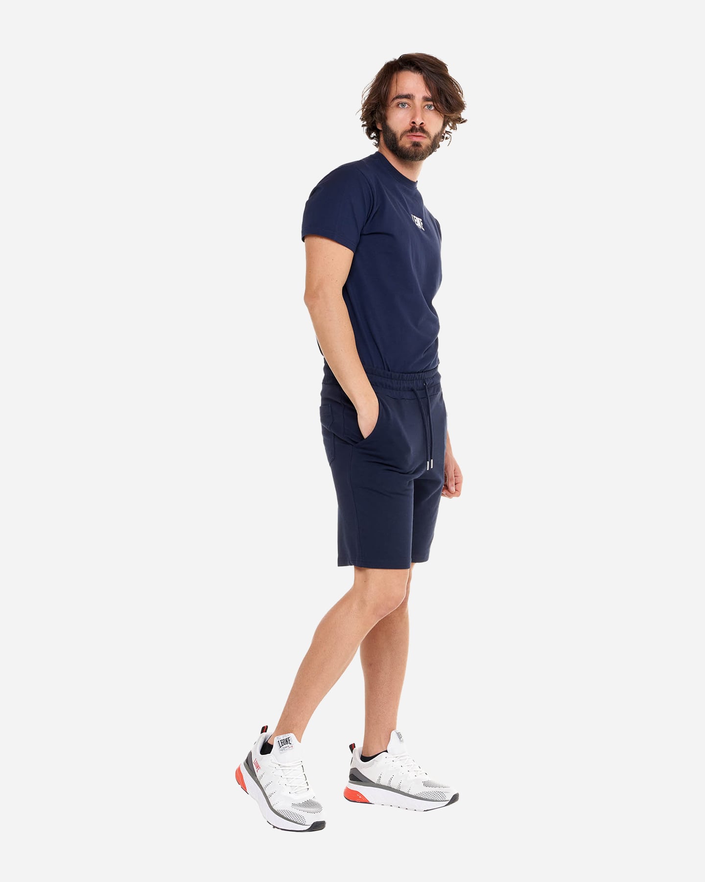 Pantaloncini LEONE SMALL LOGO M - Blu Navy - 1 | Cisalfa Sport
