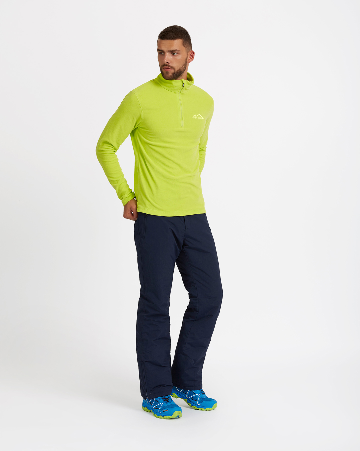 Micropile 8848 HALF ZIP M - Verde - 3 | Cisalfa Sport