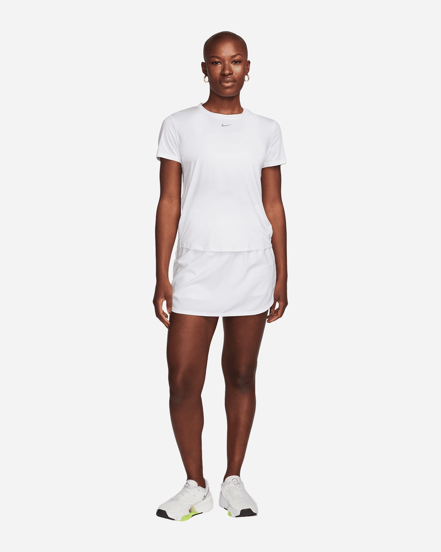 T-shirt training NIKE SMALL LOGO W - Bianco - 5 | Cisalfa Sport