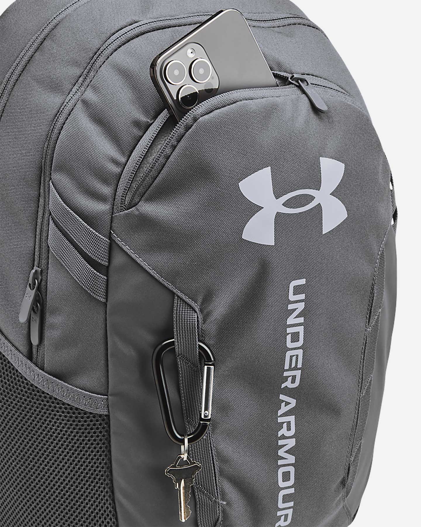 Zaino UNDER ARMOUR HUSTLE 6.0 M - Grigio - 3 | Cisalfa Sport